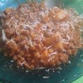 El cooksnap de Melisa Rivara cuando hizo Guiso de lentejas con chorizo colorado.