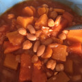 El cooksnap de Roxana cuando hizo Potaje de garbanzos y alubias con calabaza 🎃🥄.