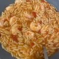 Cooksnap από stellaki xlpt στη συνταγή Κριθαρότο με γαρίδες, ούζο και φέτα !!!