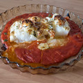 El cooksnap de michaval cuando hizo Bacalao fresco con tomate y gratinado con langostinos.