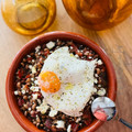 El cooksnap de Gema la gaditana cuando hizo Fessolets con tomate y queso feta al horno con huevo frito.