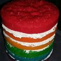 Cooksnap dari Fatimah Djarkasih untuk resep Rainbow Cake Kukus
