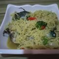 Hauwa Musa's cooksnap of when they made Noodle broccoli fish pepper soup.