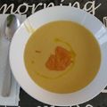 El cooksnap de Piteu cuando hizo Crema de calçots con aire de romesco.