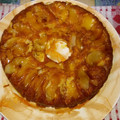 El cooksnap de Estefania Santos cuando hizo Torta Invertida de Manzanas 🍎🍎🍎.