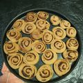 El cooksnap de Nancy Alarcon cuando hizo Rolls de Canela integral.