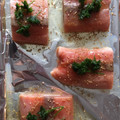 El cooksnap de Laura Luján cuando hizo Salmón al horno con salsa de mostaza y miel.
