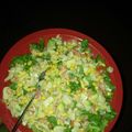 El cooksnap de Andreina Selva cuando hizo Ensalada de vegetales cocidos sobre colchón de hojas verdes.