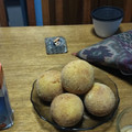 El cooksnap de Mercedes Fierro cuando hizo Bombas de papa, rellenas con jamón y queso.
