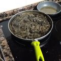 El cooksnap de juantxo cuando hizo Fideuà de fideos negros con rape.