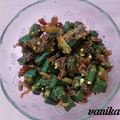 Vanika Agrawal's cooksnap of when they made Bhindi masala.