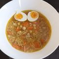 El cooksnap de Zaira Andres cuando hizo Sopa de verduras con fideos y garbanzos.