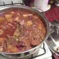 El cooksnap de Silvi cuando hizo Guiso de lentejas.