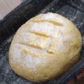El cooksnap de Melina Leiva cuando hizo Pan de harina de maíz🌽(polenta).