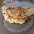 El cooksnap de Crespinanalia cuando hizo Tortilla finita de cebolla de verdeo, tipo panqueque.