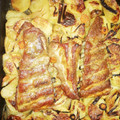 El cooksnap de Andreu Luis cuando hizo Costilla de cerdo al horno con patata panadera.