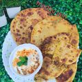 Madhu Jain का कुकस्नैप जब उन्होंने मूली का पराठा (Mooli ka paratha recipe in hindi) बनाया था।