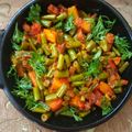 Sudha Agrawal का कुकस्नैप जब उन्होंने फ्रेंच बीन्स आलू की सब्जी (french beans aloo ki sabzi recipe in Hindi) बनाया था।