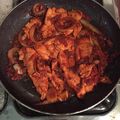 El cooksnap de Enrique Salmerón cuando hizo Bistec de pollo.