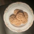 Miss 1Luv's cooksnap of when they made Papa's Oatmeal Raisin Cookies.