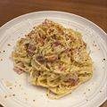 Cooksnap dari Joan Christie untuk resep Creamy Spaghetti with Salmon
