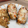 El cooksnap de Débora Cantero Martínez cuando hizo Berenjena rellena de quinoa y verduras.