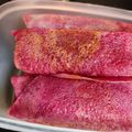 Sukla Sil's cooksnap of when they made বিটের রস দিয়ে তৈরি পিঙ্ক পাটিসাপ্টা (beet diye toiri pink patisapta recipe in Bengali).