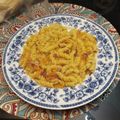 El cooksnap de Claudia Pias cuando hizo Salsa de zanahoria con fideos.