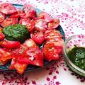 La cooksnap de Cocina con Barbara cuando cocinó Espaguetis con pesto de pistacho
