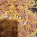 Baba00 Cooksnap-ja, amikor elkészítette a(z) Zöldséges, picit szalámis rántotta receptet.
