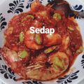 Cooksnap Fimo semasa beliau membuat Sambal Udang Petai.