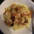 Paul T's cooksnap of when they made Shrimp and Grits.
