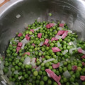 El cooksnap de Ainhoa cuando hizo Guisantes con jamón.