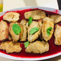El cooksnap de ellui cuando hizo Lomo de cerdo con salsa de frutos rojos.