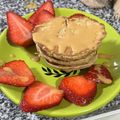 El cooksnap de Aguito cuando hizo Pancakes de banana saludables.
