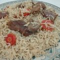 Bushra Mazhar's cooksnap of when they made Lamb biryani.
