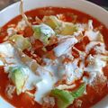 El cooksnap de Rocio Contreras cuando hizo Sopa azteca o de tortilla en freidora de aire.