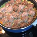 El cooksnap de Guzman Gilete cuando hizo Albóndigas con guisantes.
