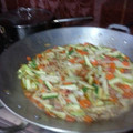 El cooksnap de Tello de la Paz cuando hizo Chow mein mixto.