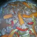 El cooksnap de Nidia Diaz cuando hizo Col (repollo)salteada con carne.