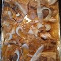 Yosef Khaye's cooksnap of when they made Bake pork steak with onions .