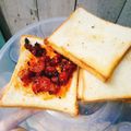 Cooksnap của Thu Mèo khi họ làm theo món Bánh sandwich kẹp nhân thịt