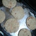 El cooksnap de Andrea Garcia🌺 cuando hizo Milanesas de soja con puré de Brocolis.