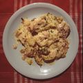El cooksnap de Jess Zampieri cuando hizo Pollo al verdeo con papas españolas.