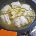 El cooksnap de Pedro cuando hizo Merluza en salsa verde.