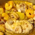 El cooksnap de @tesa.cuina cuando hizo Guiso de colas de rape y gambas.