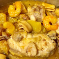 El cooksnap de @tesa.cuina cuando hizo Guiso de colas de rape y gambas.
