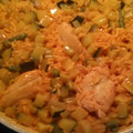 El cooksnap de Sindy Rivas cuando hizo Paella de pollo y verduras🍗.