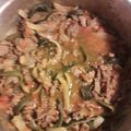 El cooksnap de Maya Rosas Gonzalez Zurita cuando hizo Carne de res con rajas de poblano.