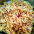 Kalsum khan का कुकस्नैप जब उन्होंने प्याज, टमाटर फ्राई चावल बनाया था।